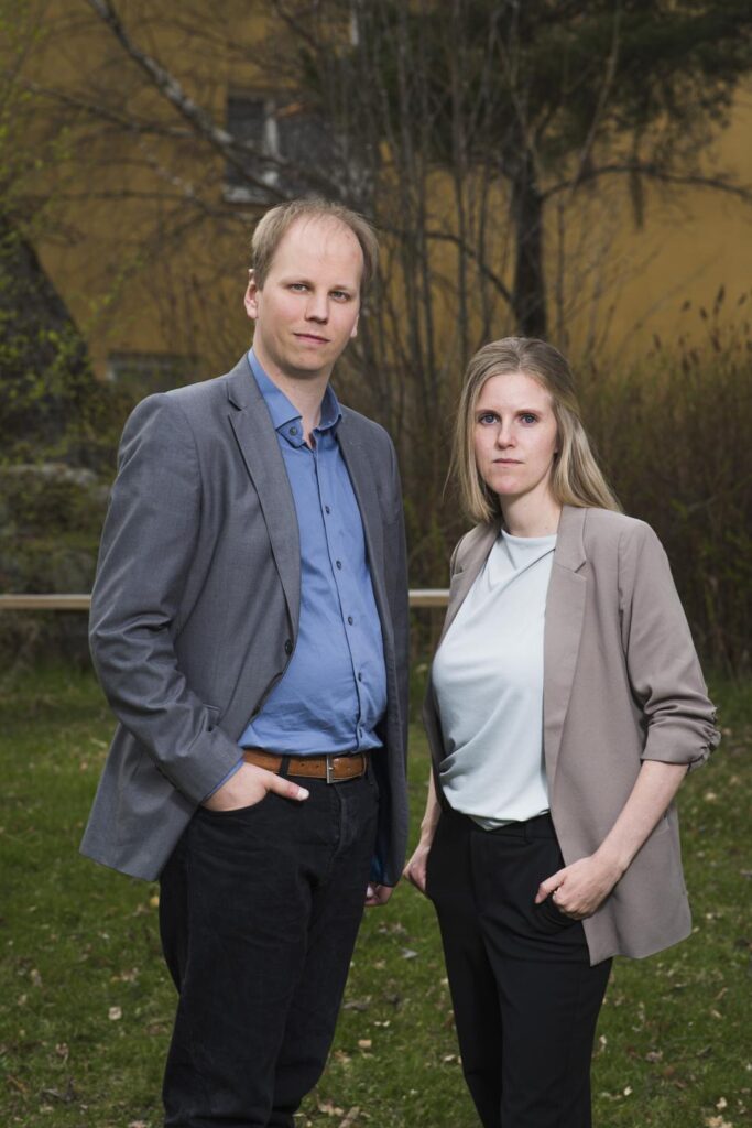 Jim Svensk Larm (S), Riksdagsledamot Gävleborg och Alexandra Gard (S), Oppositionsråd Söderhamn